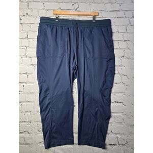 The North Face Aphrodite Motion Capri Pants Navy Blue Drawstring New Size 3X